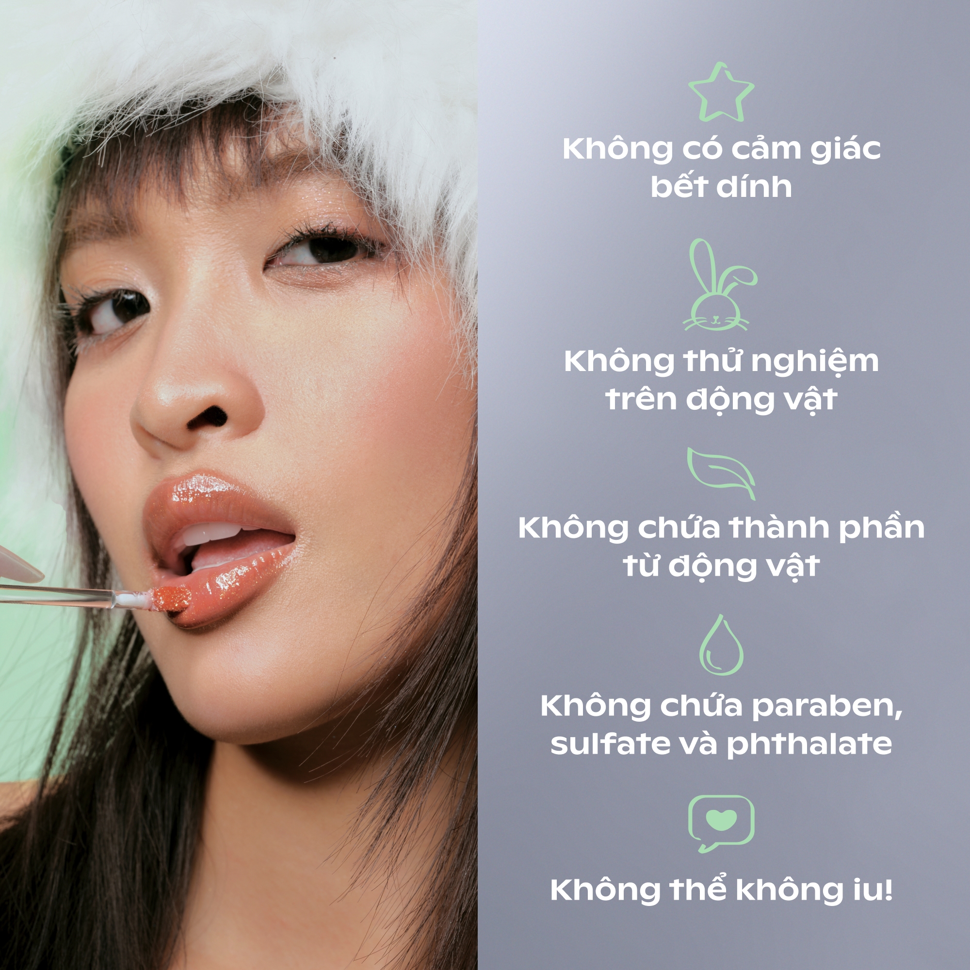 Combo Son SUGARPLUM - MistyNow Blurring Tint + MintyIce Sparkling Gloss (3.8g x 3.7g)