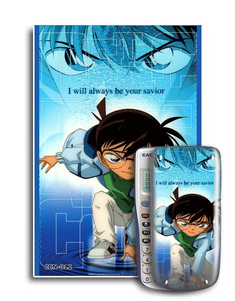 Bộ 2 decal trang trí máy tính cầm tay Conan 011