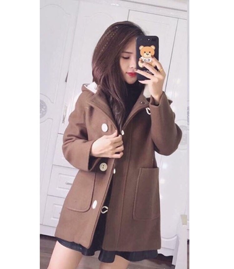 Áo dạ mũ liền - Áo dạ nữ