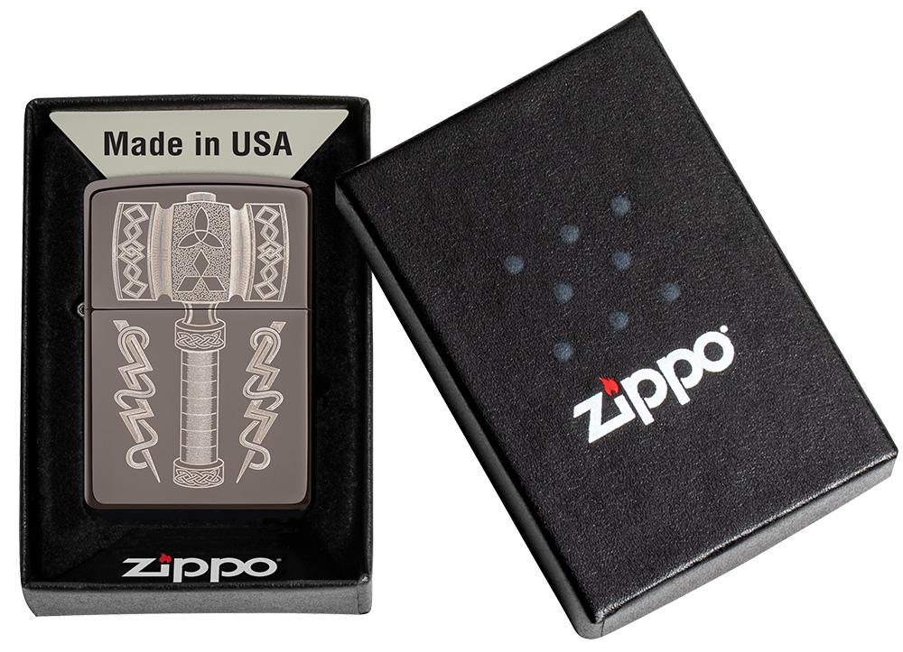 Bật Lửa Zippo Thors Hammer Design 49404