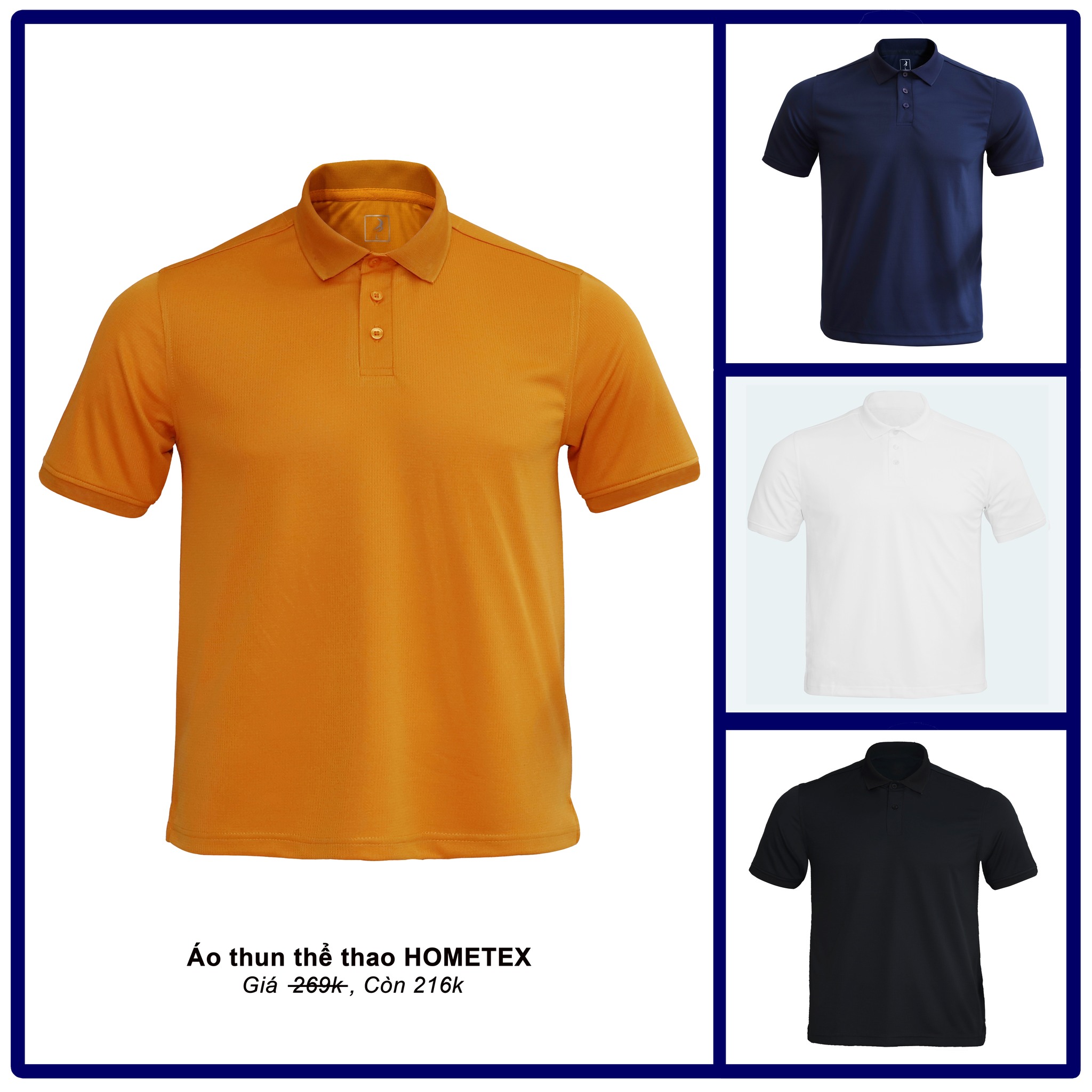 Áo thun thể thao nam Hometex
