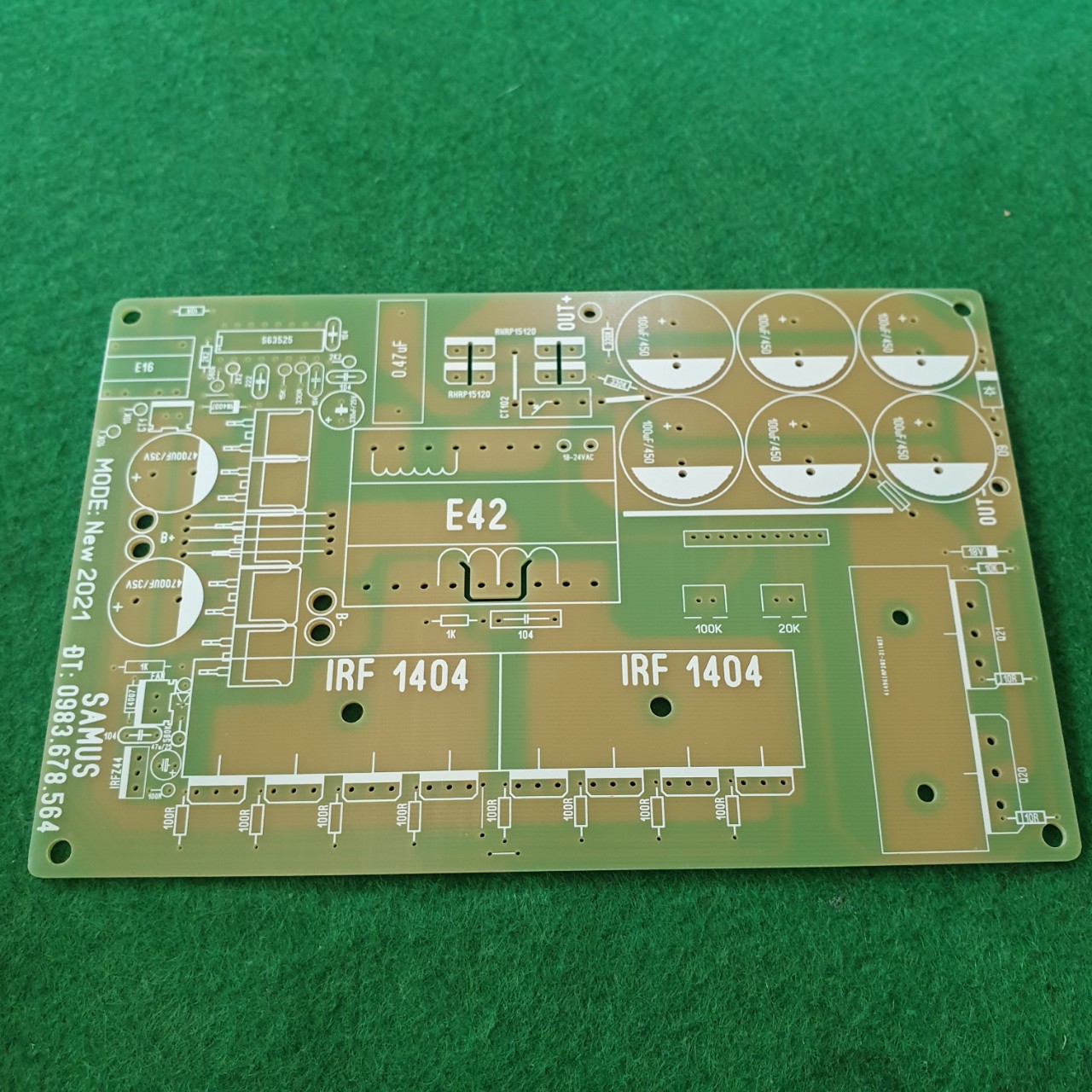 Bo mạch 8 fet băm IGBT EE42