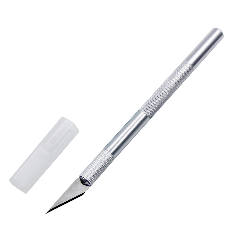 Silver handle knife sculpture (with 5 spare blades)