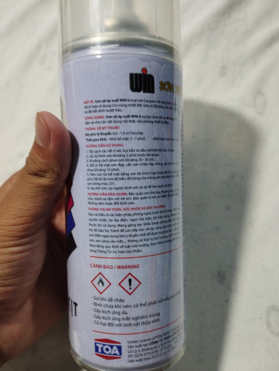 SƠN XỊT BÓNG WIN MÃ (321)