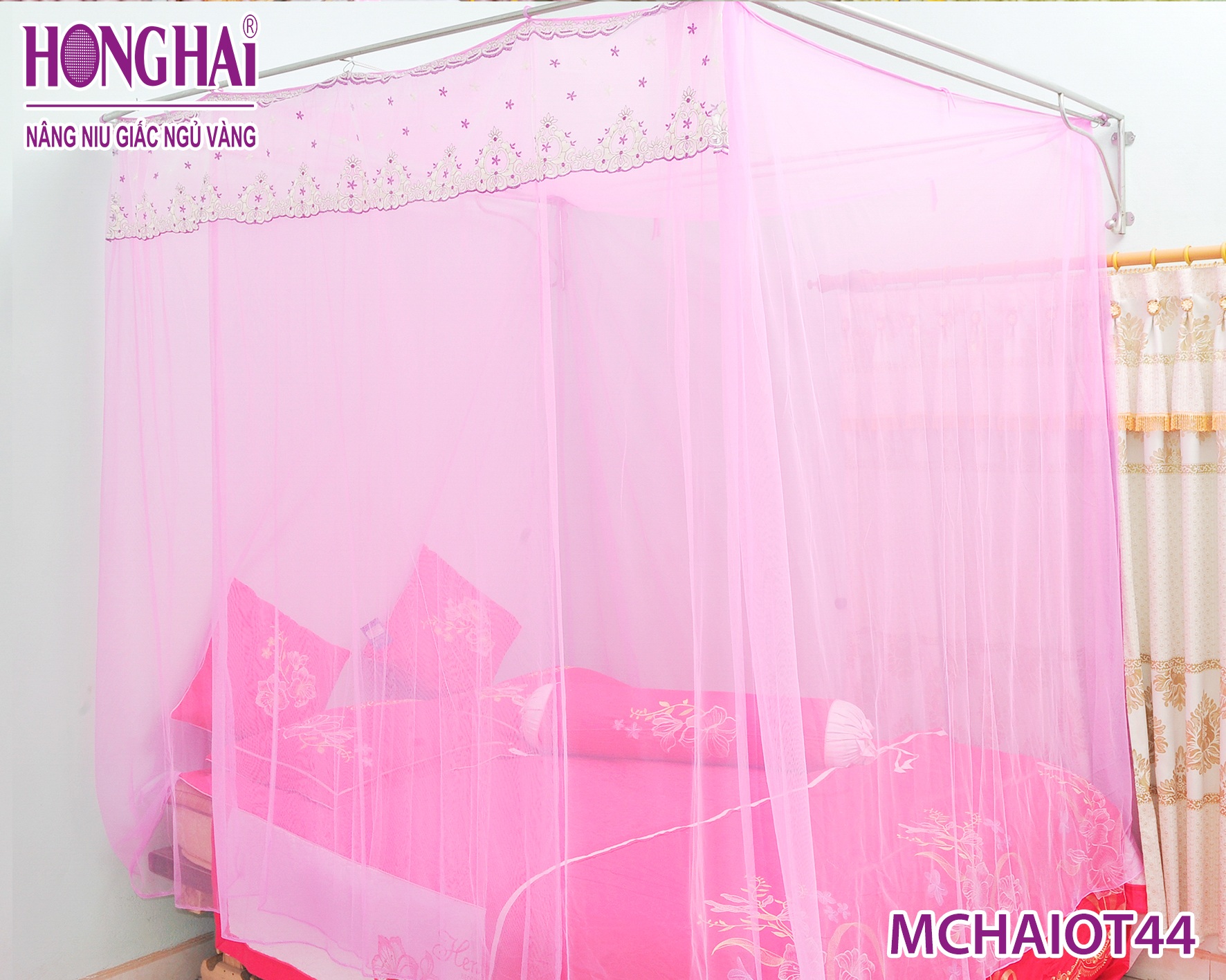 Mùng/màn tuyn lạnh cao cấp CHAIO (ĐỦ SIZE - MÙNG HỒNG HẢI)