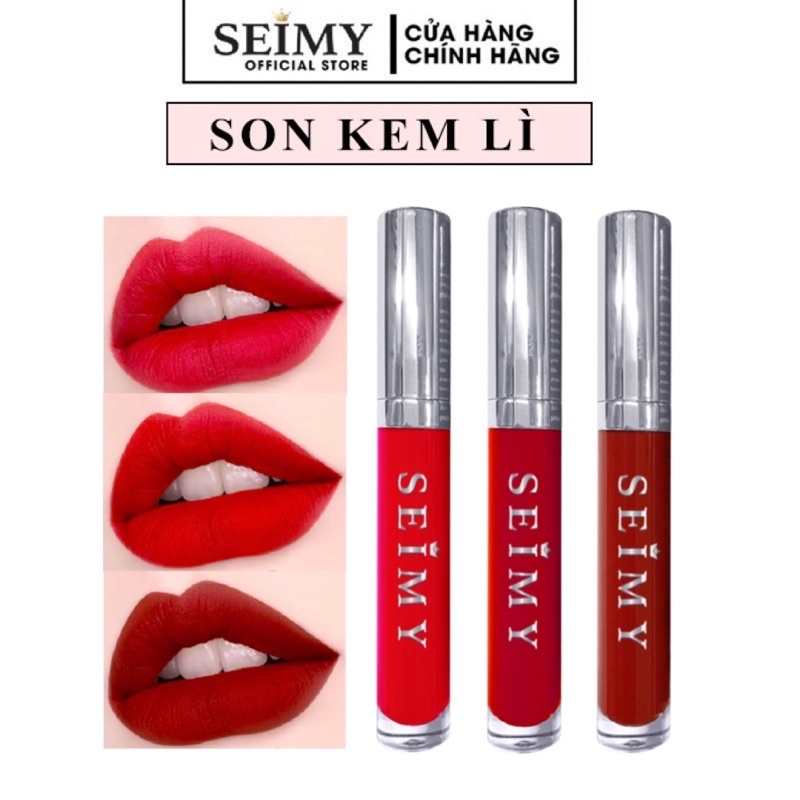 Son kem Seimy - Princess Lipstick Matte - Son lì kháng nước, không lem trôi , an toàn lành tính