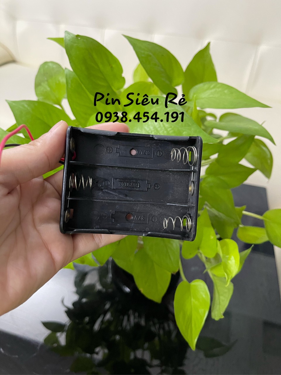 [HCM]Đế pin 18650 loại 3 cell mắc nối tiếp