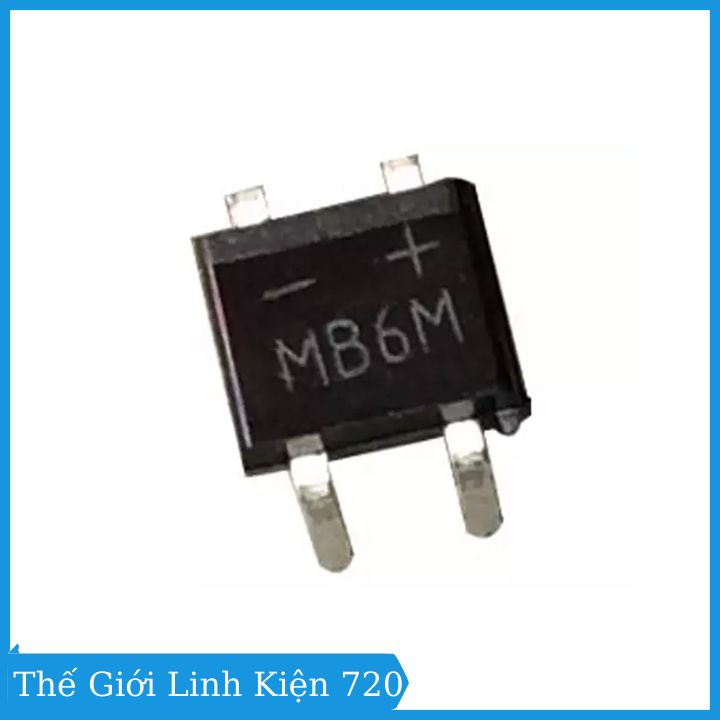Diode cầu 600V 0.5A chân dán SMD