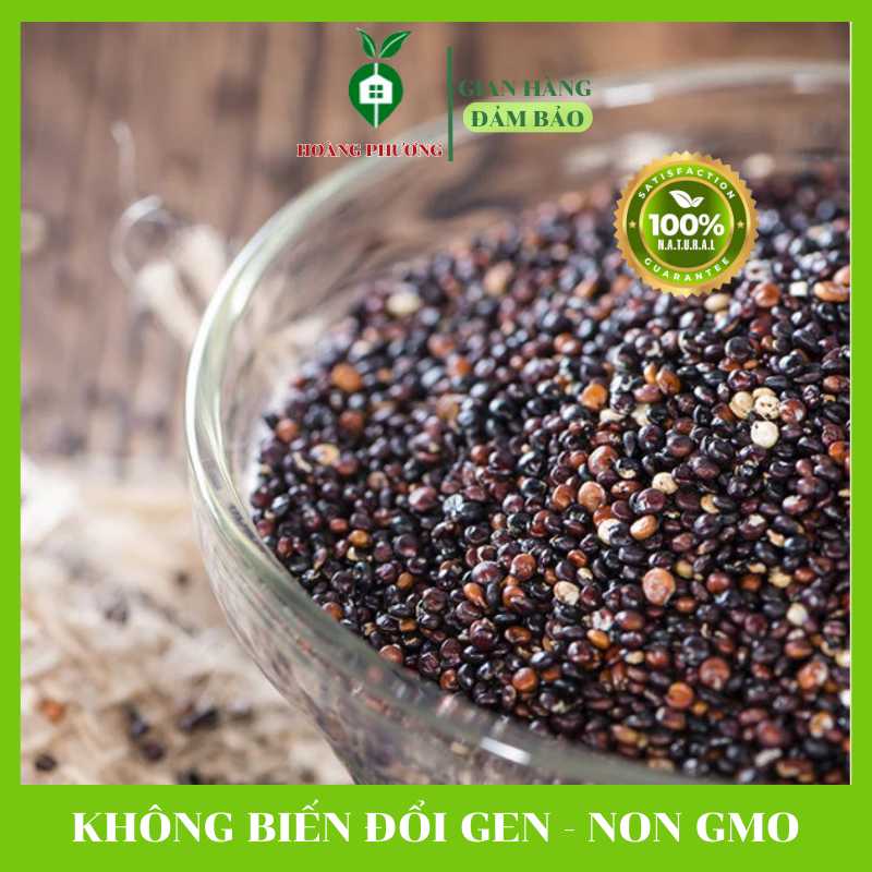 Hạt Quinoa Đen (Hạt diêm mạch) Hữu Cơ Peru 500g *FREESHIP* Diêm Mạch Hữu Cơ Đen