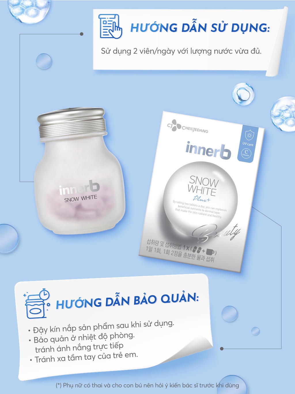 Viên uống cấp nước Innerb Aqua Snow White (56v)