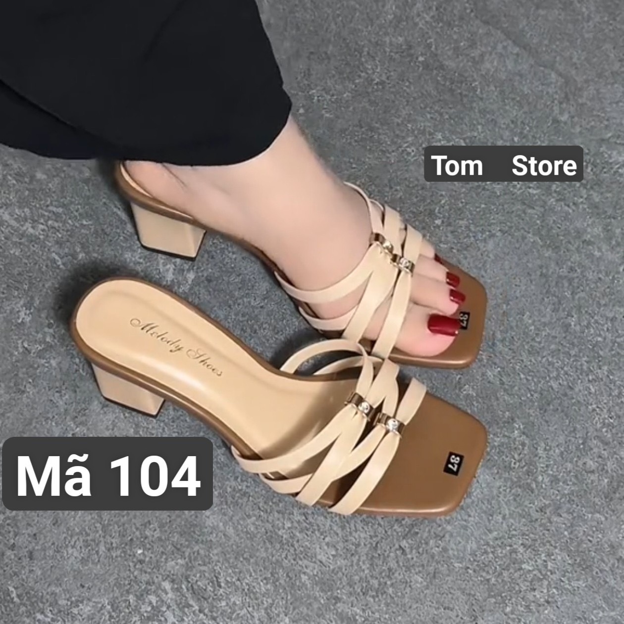 [RẺ VÔ ĐỊCH] Dép quay ngang da mềm cực xinh