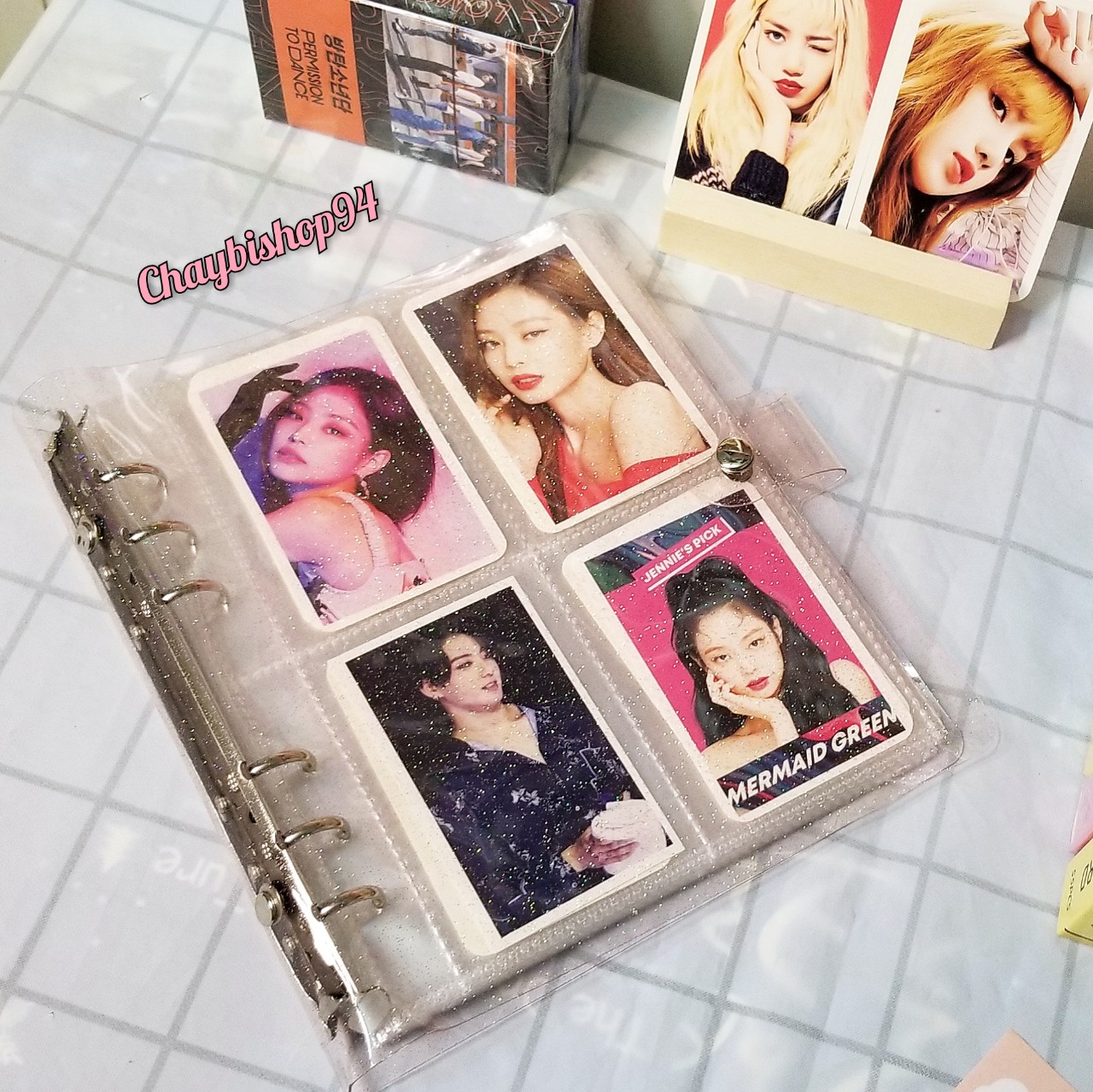 Binder bling đựng card (binder + 25 sheet đựng 200 card)