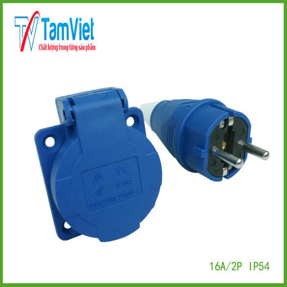 COMBO 5 BỘ Phích cắm điện cao cấp 16A- 2 chấu -220V