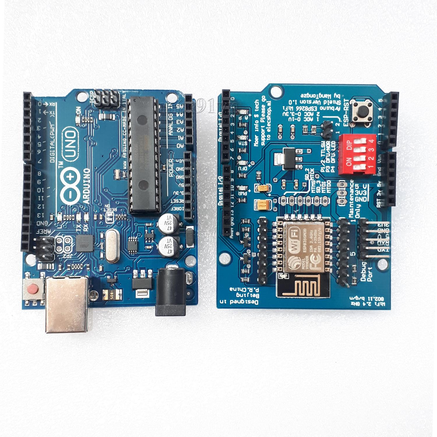 Shield Arduino UNO R3 / Mega ESP8266 Wifi ESP-12E (mở rộng chân, giao tiếp wifi)