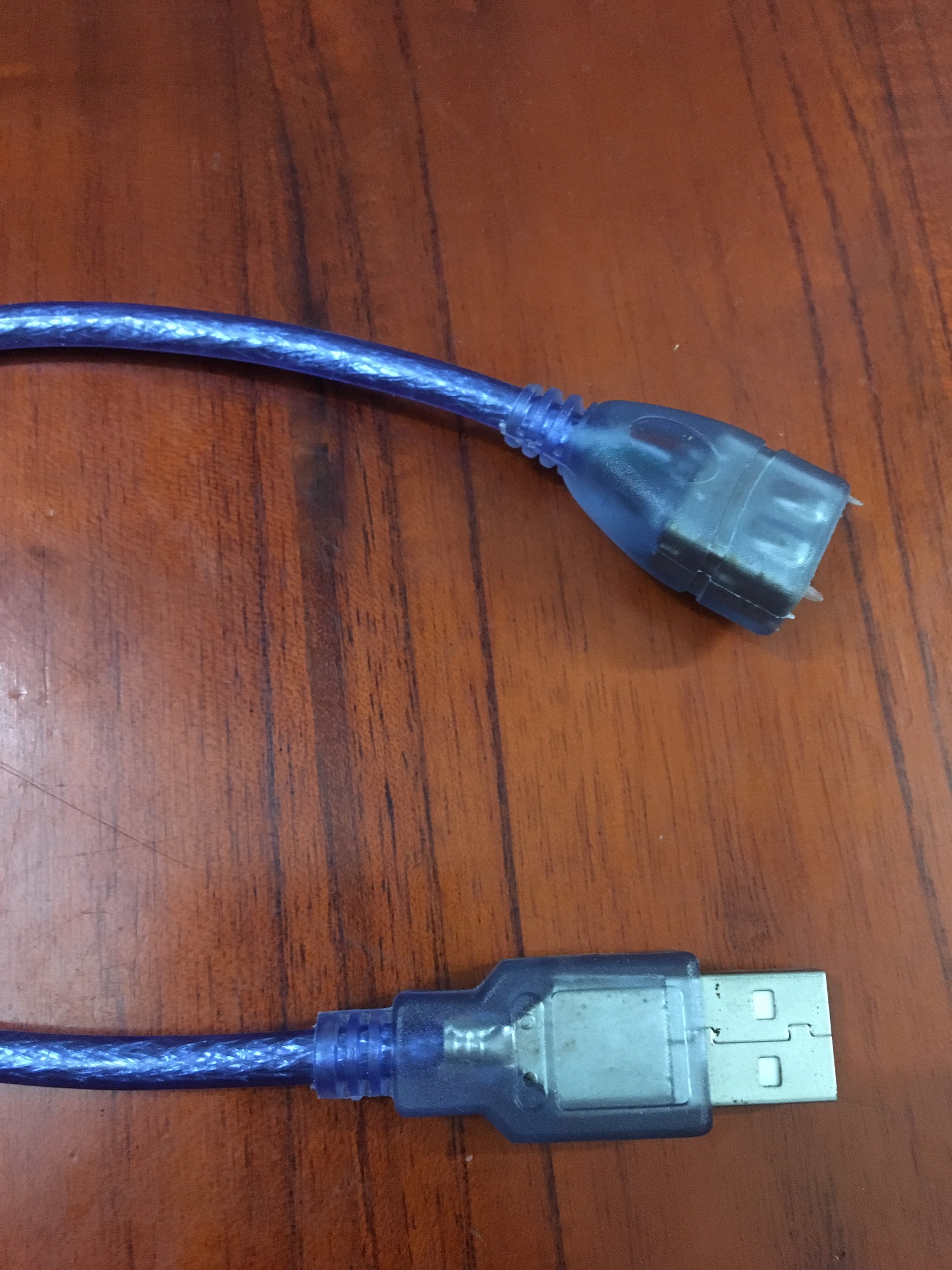 [HCM]Cáp nối USB sợi ngắn dài 25cm màu xanh