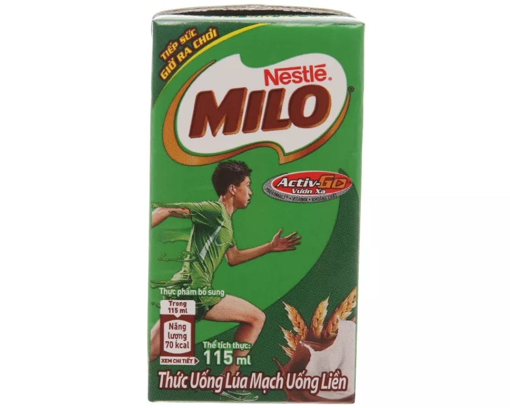 (HCM) LỐC 4 HỘP SỮA LÚA MẠCH UỐNG LIỀN MILO 115ML/HỘP