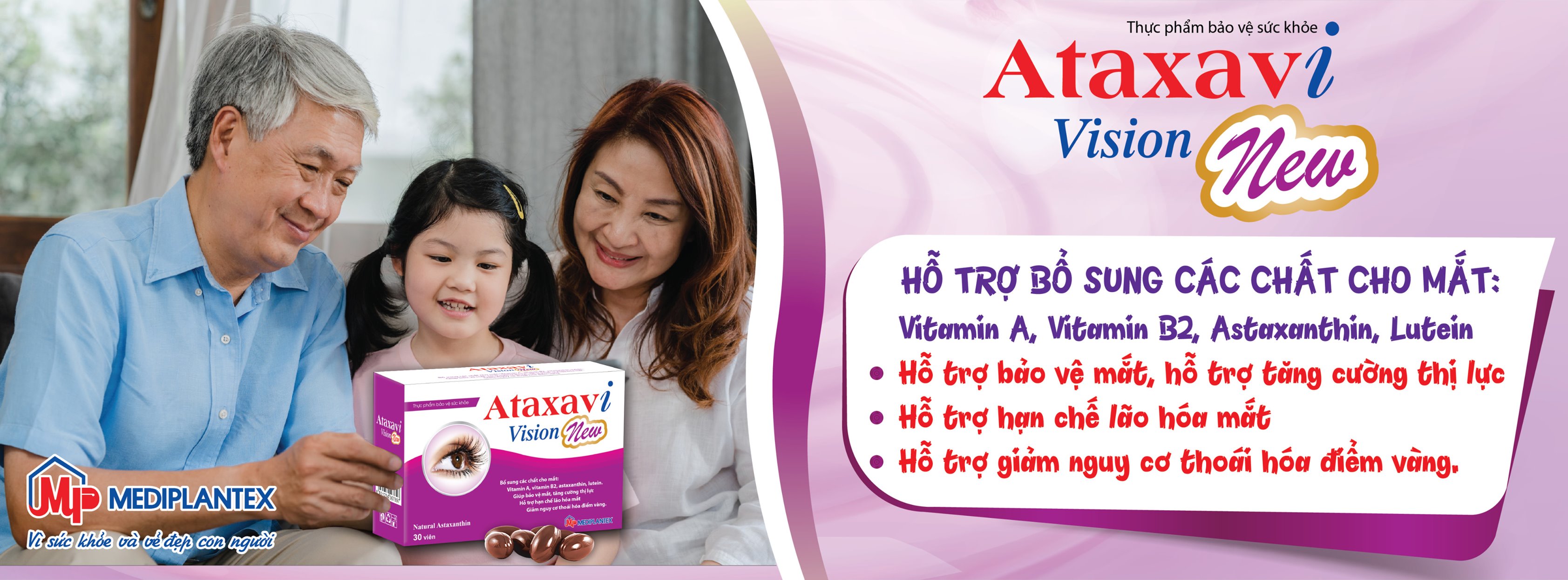 Viên bổ mắt ATAXAVI VISION NEW (hộp 30 viên)