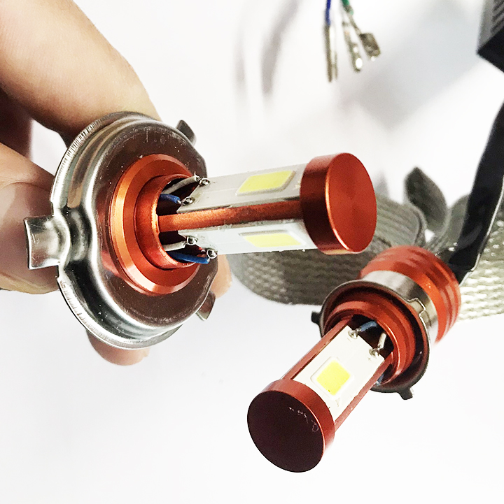 ĐÈN PHA CYT 3 TIM CHÂN H4 M5 SIÊU SÁNG LẮP ĐƯỢC CẢ ĐIỆN MÁY