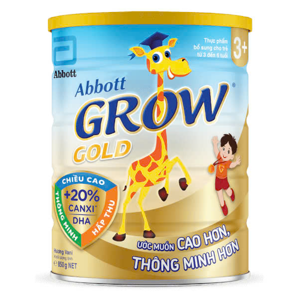 Abbott Grow Gold 3+ Vanilla Flavored Milk 1.6kg (3-6 Years Old)