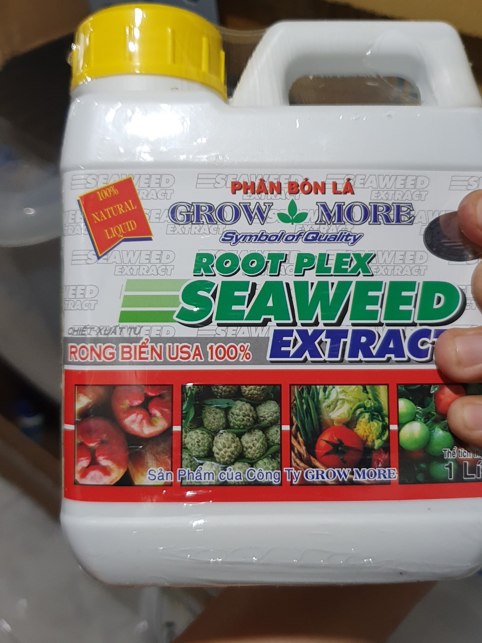 [HCM]PHÂN BÓN HỮU CƠ Grow More SEAWEED EXTRACT Can 1 Lít - A3.1036