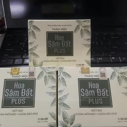 Trà giảm cân Hoa Sâm Đất Plus (cơ địa khó giảm)