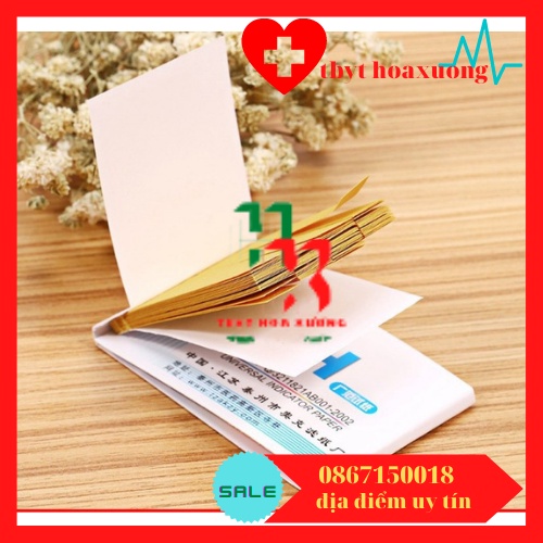 [1 Hộp 20 Tệp ] Giấy Quỳ Tím Thử Độ pH Thang Đo Từ 1 Đến 14