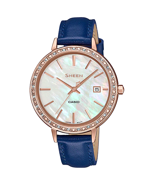 Đồng hồ nữ casio sheen she-4052pgl-7a chính hãng