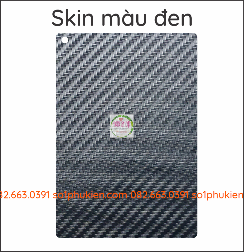 Miếng dán mặt lưng skin carbon iPad 10.2
