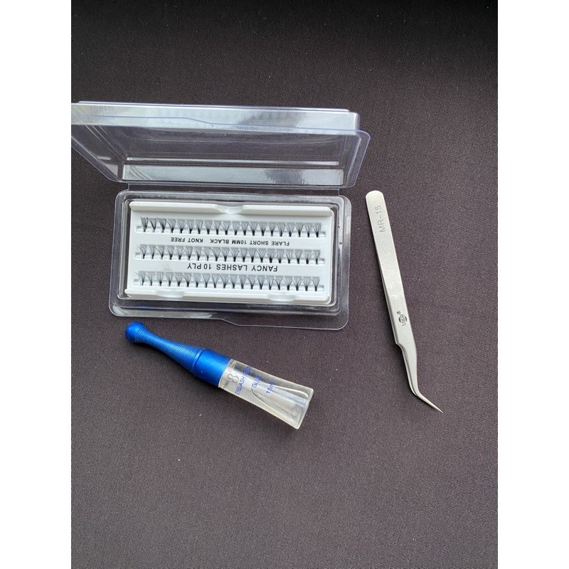 [HCM]Trọn bộ Set tự gắn lông mi chùm tại nhà siêu đẹp nhanh không cần ra salon.