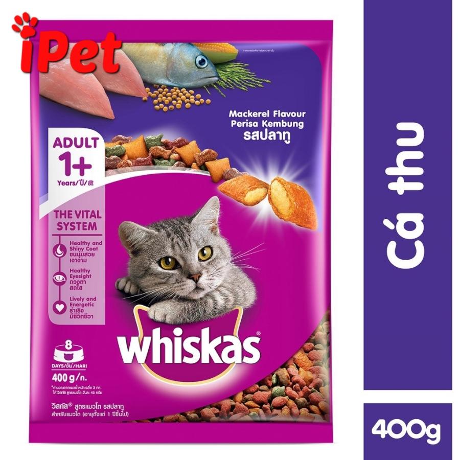 Thức Ăn Pate Whiskas Dinh Dưỡng Vị Cá Thu Cho Mèo Lớn 80g - iPet Shop