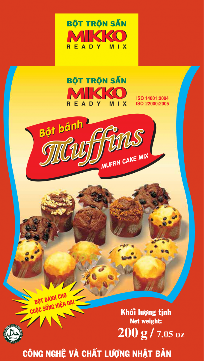 Bột bánh Muffin 200gr - Mikko Hương Xưa