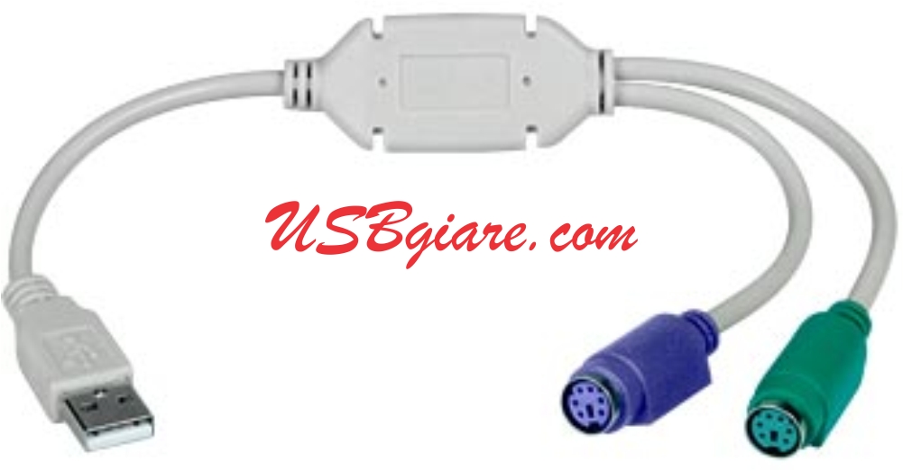 CÁP CHUYỂN USB SANG PS2 CHO CHUỘT VÀ BÀN PHÍM