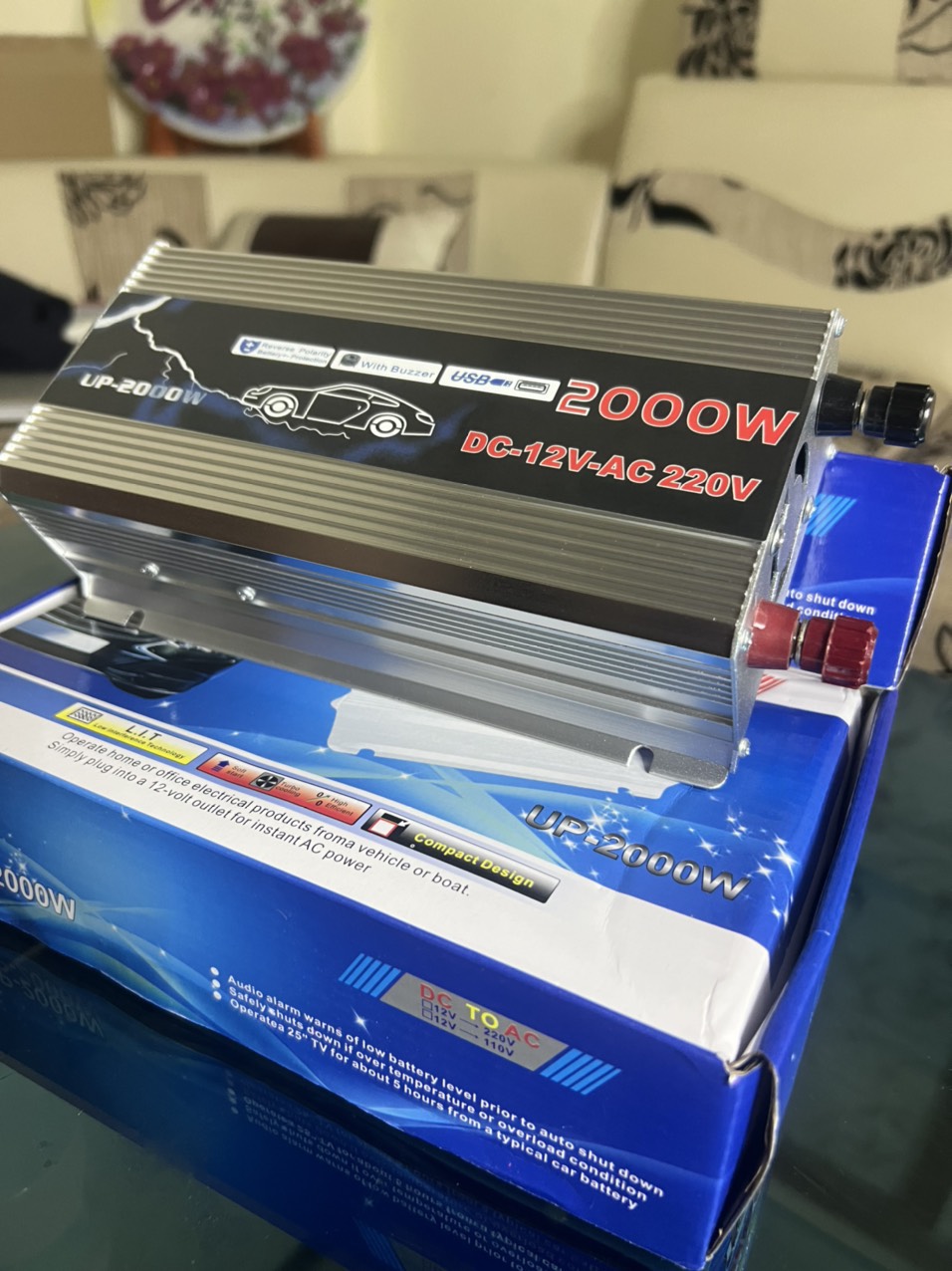 Bộ kích điện 12v lên 220v công suất 2000w