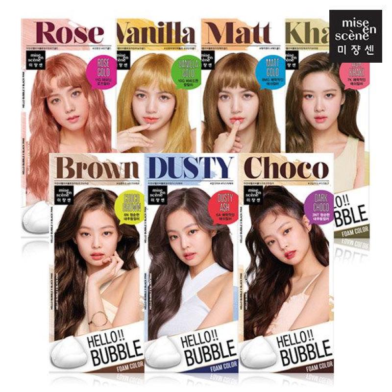 Thuốc nhuộm tóc Blackpink MISE EN SCENE Hello Bubble Foam Color nhập khẩu