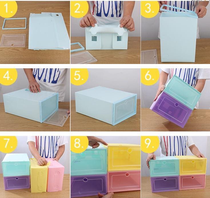 HỘP ĐỰNG GIÀY MICA 3 TRONG 1