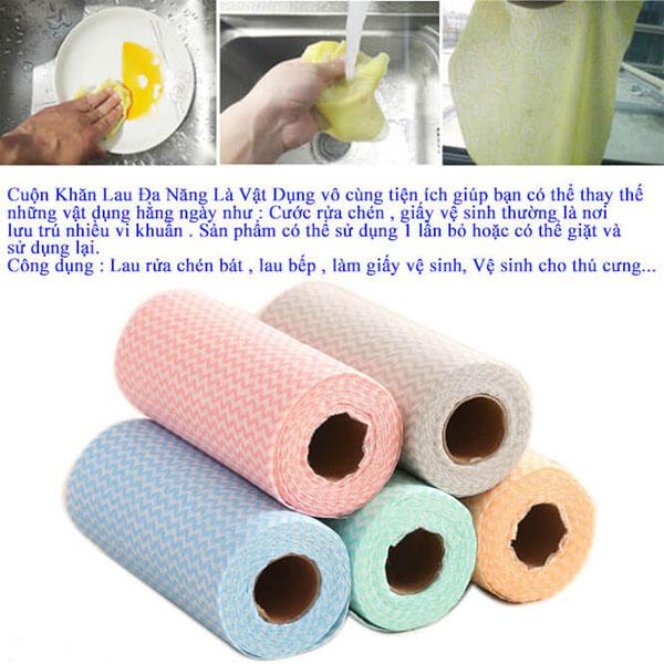 [HCM]Combo 6 Cuộn Khăn Lau Đa Năng ( 6 Cuộn - 300 khăn ) Tiện Ích