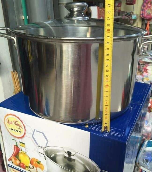 NỒI LUỘC GÀ SONY SIZE 30CM ( INOX CAO CẤP)