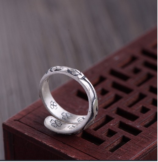 [HCM]NHẪN KHẮC LIÊN HOA TÂY TẠNG - NH242