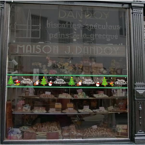 [HCM]Decal Hít Tĩnh Điện Noel - Viền Xanh Noel xinh