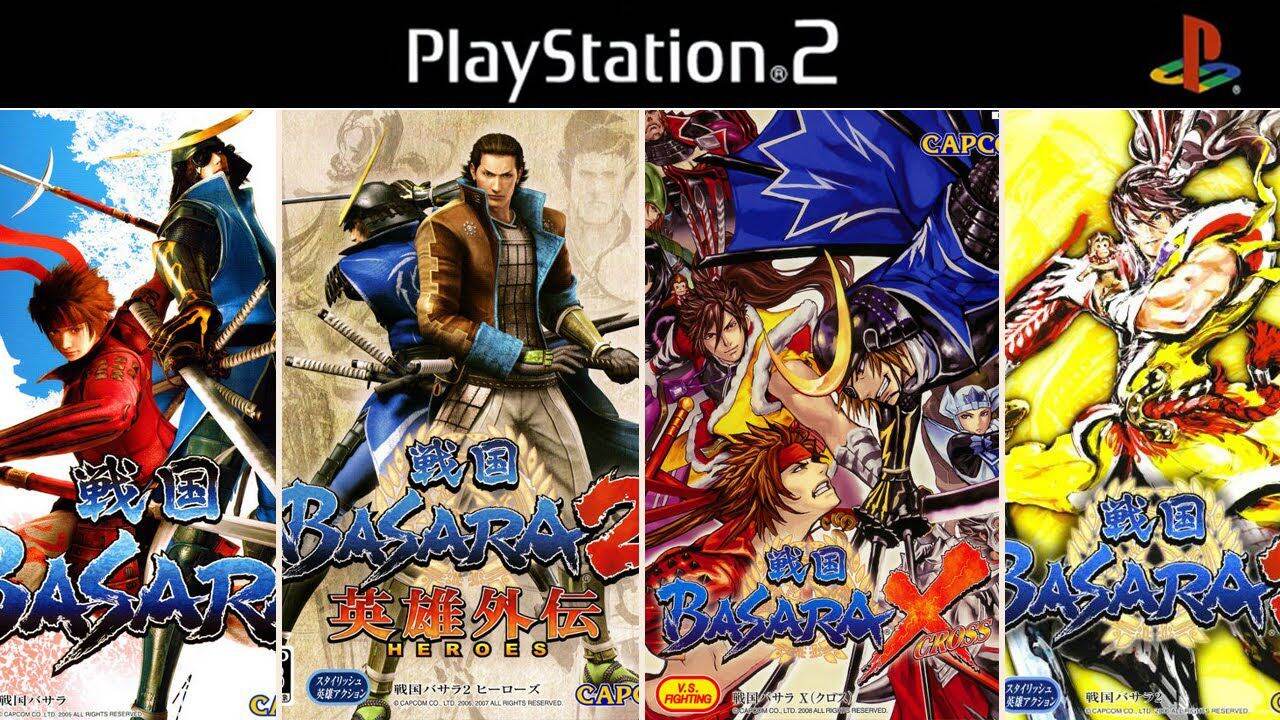 Bộ 4 game basara ps2 như hình