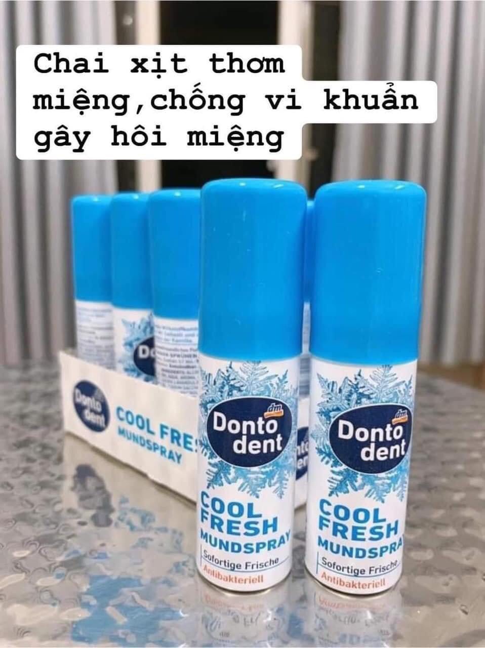 XỊT THƠM MIỆNG DONTODENT MUNDSPRAY COOL FRESH-15ML (ĐỨC)