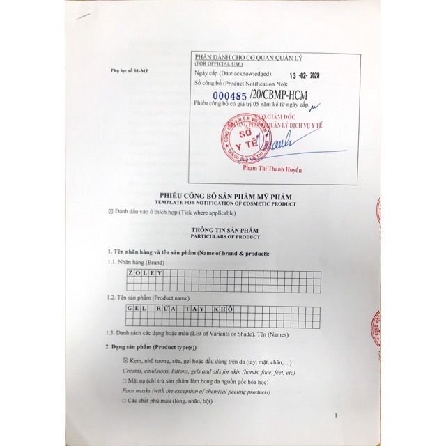 Nước Rửa Tay Khô Zoley 100ml