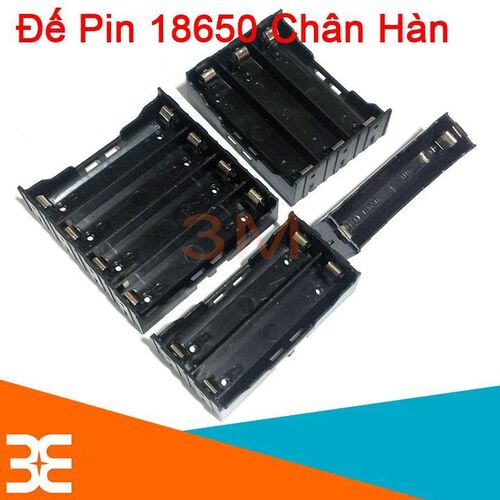 Đế pin 18650 chân hàn - 2 pin