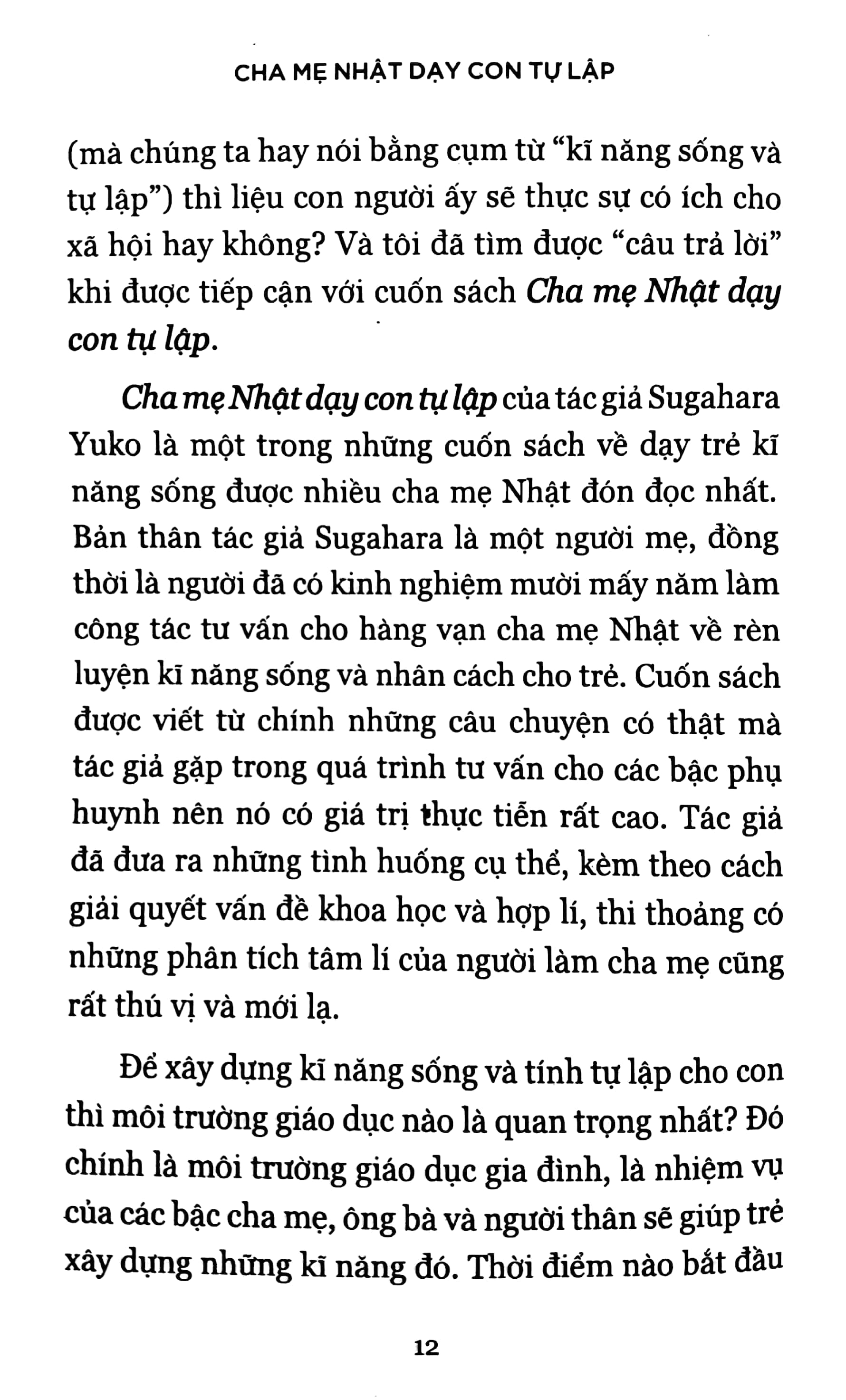 Fahasa - Cha Mẹ Nhật Dạy Con Tự Lập