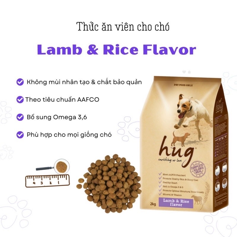 Thức ăn Hug cho chó mọi lứa tuổi (Túi 2kg)
