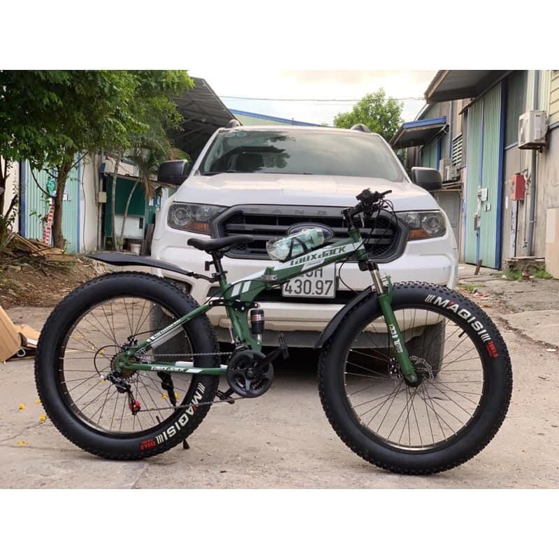 Xe đạp thể thao, Xe đạp địa hình MTB khung gấp gọn LauxJack (bánh béo - vành nan hoa)