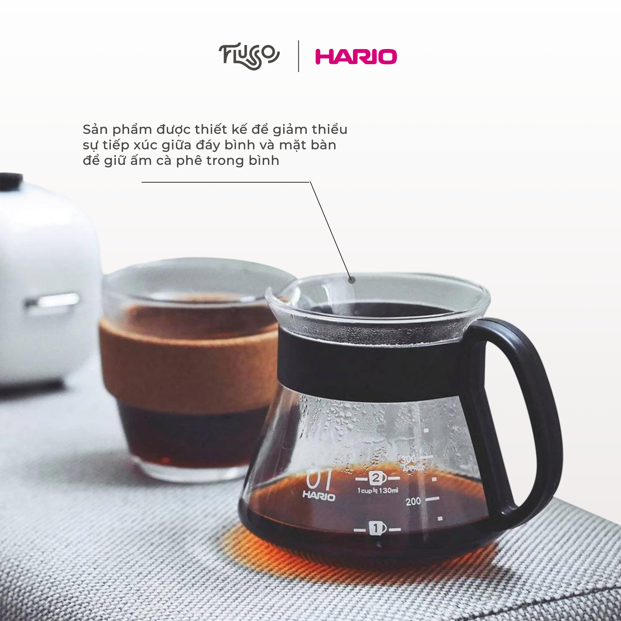 Bình Chứa Cà Phê V60 Hario - VCS-02B
