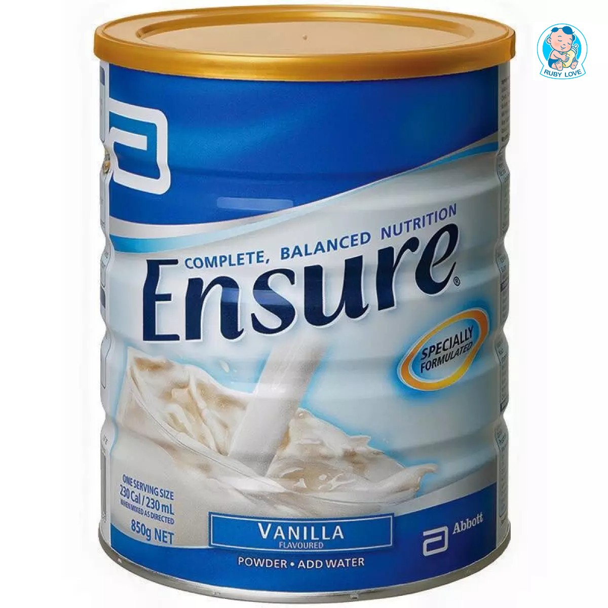 (DATE 2023) Sữa Bột Ensure Úc hương Vani Lon 850g