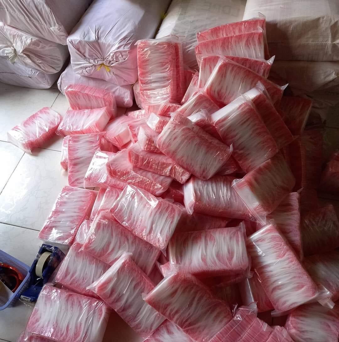 [1Kg/size] - Túi Zipper viền chỉ đỏ, nhiều size