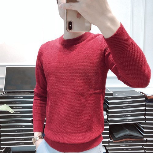 Áo Len Nam Dệt Kim Cổ Tròn Cao Cấp
